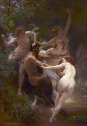 Nymphes et Satyre also known as Nymphs and Saytr by Artwork