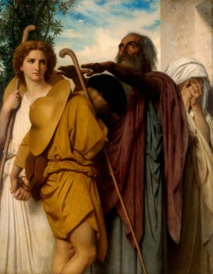 Tobias Saying Farewell to His Father by Artwork